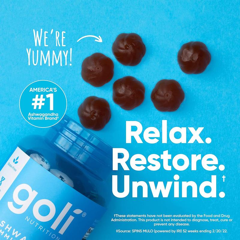 Goli Ashwagandha & Vitamin D Gummy - Mixed Berry