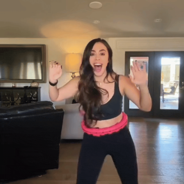 Infinity Hoop workout demonstration