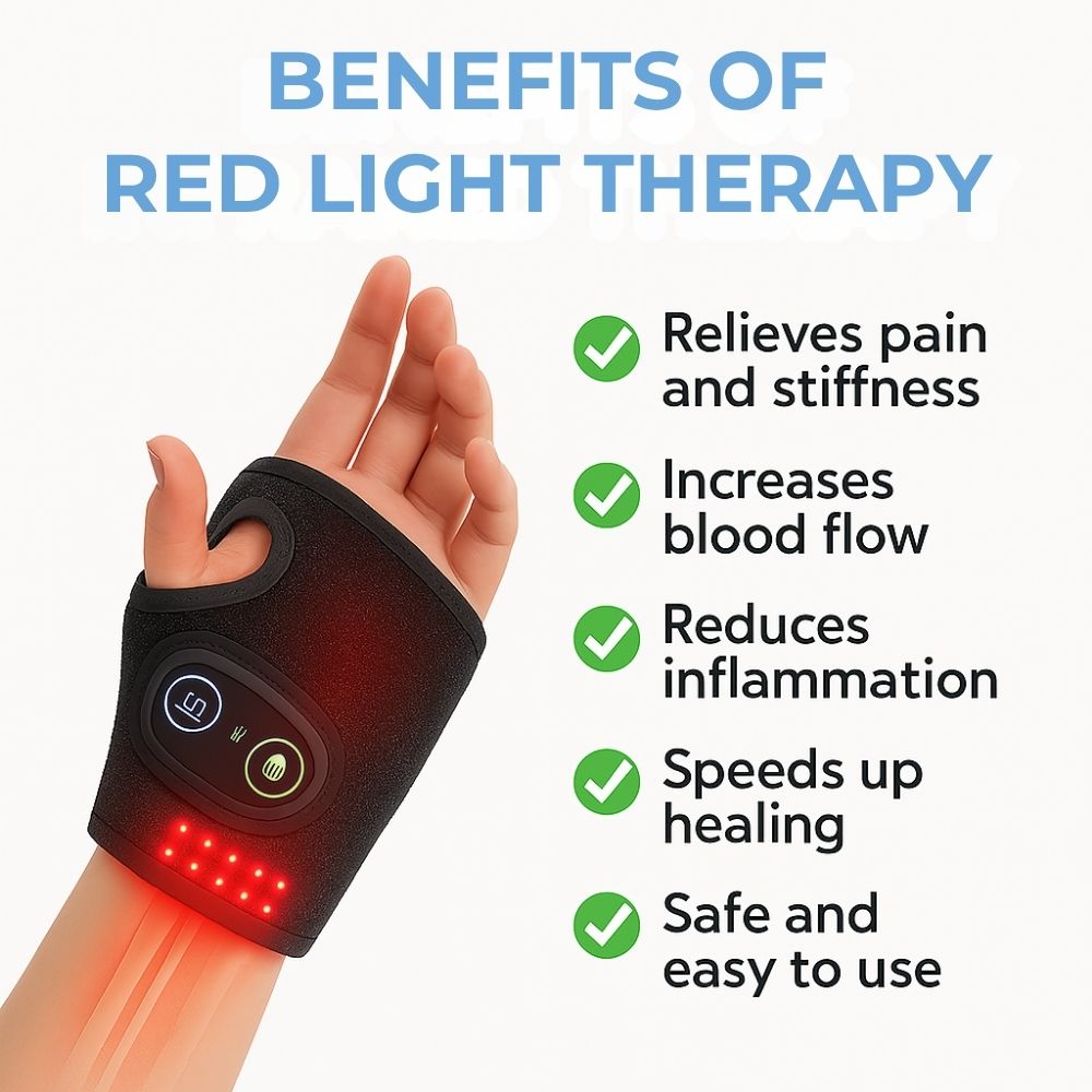 Red Light Therapy Hand Massager