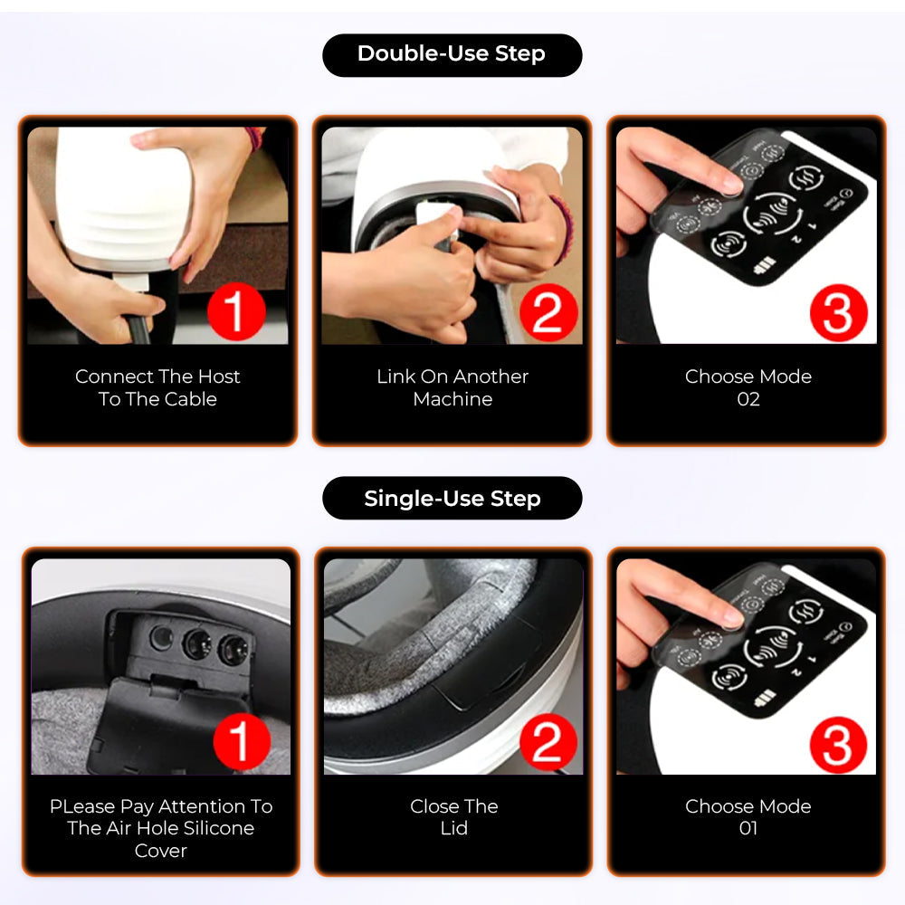 Purple Knee Massager Device